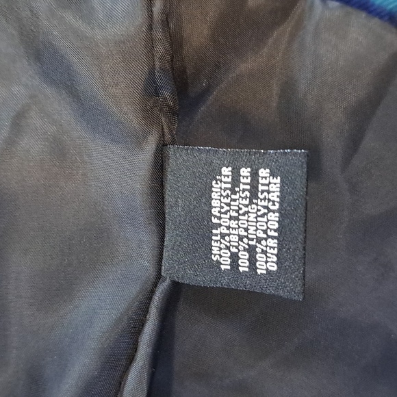 Relatively Puffer Retro Cinched in the Back Plaid Qilted Vest Zipped Jacket Coat - Picture 7 of 9